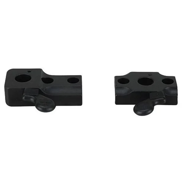 Leupold Quick Release QR Base Kimber 8400 two matte black bases in angled top view