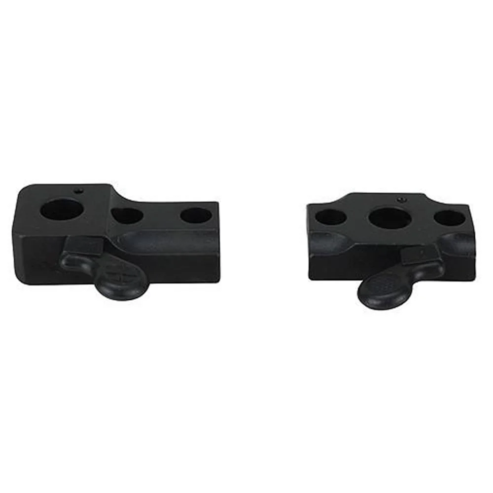 leupold-2-piece-quick-release-base-kimber-8400-primary Leupold Quick Release QR Base Kimber 8400 two matte black bases in angled top view