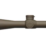 Leupold Mark 5HD rifle scope in dark earth, right-side view with adjustment turrets