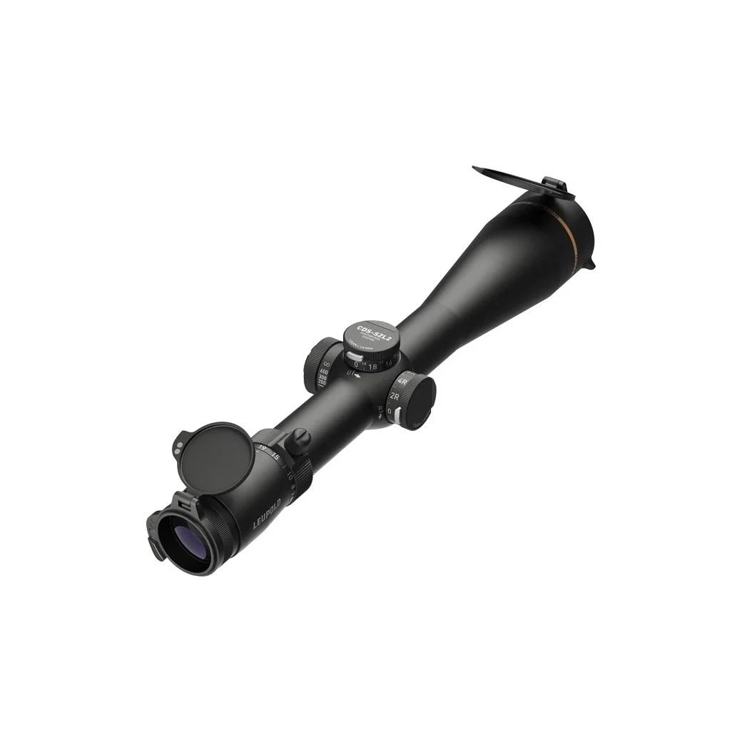 leupold-vx-6hd-gen2-4-24x52-rifle-scope-primary Leupold VX-6HD Gen2 Rifle Scope, black angled view with large objective and adjustment turrets