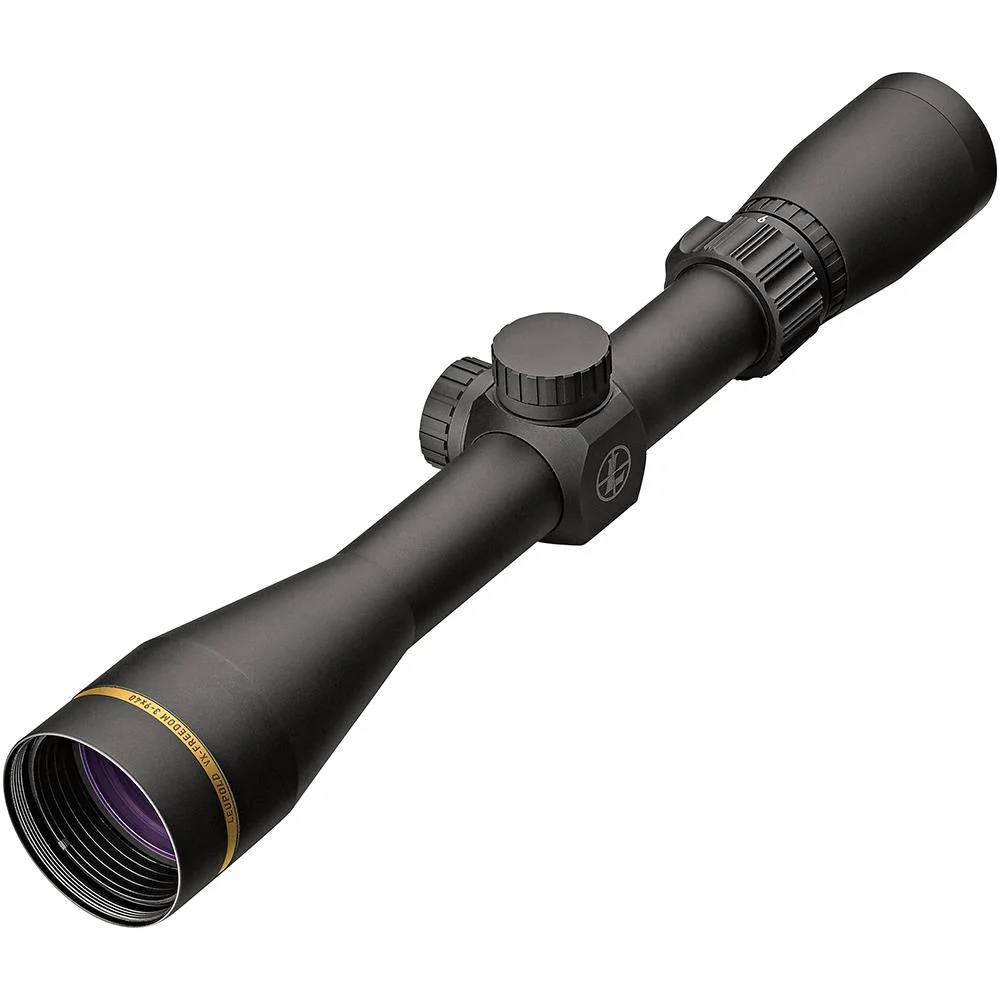 leupold-vx-freedom-muzzleloader-scope-primary-1 Leupold VX-Freedom Muzzleloader Rifle Scope, matte black finish, angled side view