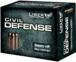 Liberty Ammunition Liberty Civil Defense Handgun Ammunition 9mm (+P) 50gr SCHP 2000 fps 20/ct - alternate view 2