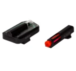 HI-VIZ FASTDOT H3 sights, black rear sight with green inserts and front sight with red insert