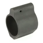 Luth-AR LUTH AR .936 GAS BLOCK, dark gray gas block with circular bore, angled front view