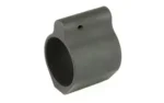 Luth-AR LUTH AR .936 GAS BLOCK, dark gray gas block with circular bore, angled front view