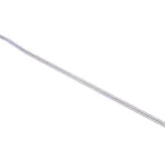 Luth-AR Rifle Length Gas Tube, angled view of long silver tube with bent end and pin