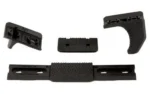 MAGPUL M-LOK Hand Stop Kit, black components arranged in front and side views