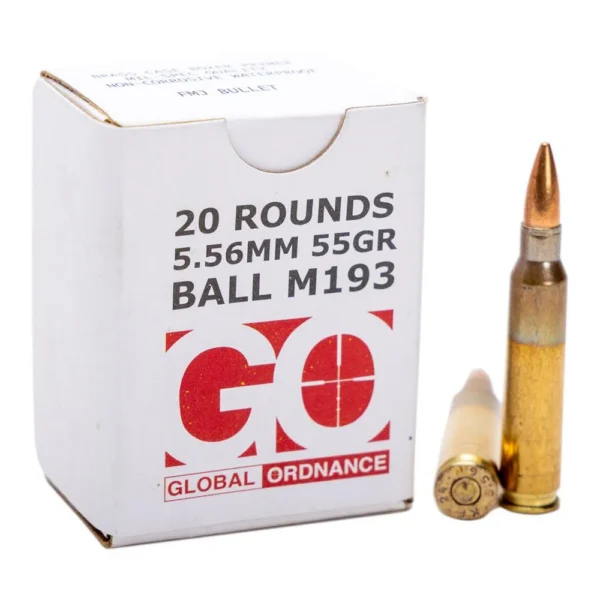 Global Ordnance GO 556NATO M193 55GR FMJ 20/1000