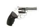 Charter Arms Mag Pug Handgun, left-side view with polished finish and black rubber grip
