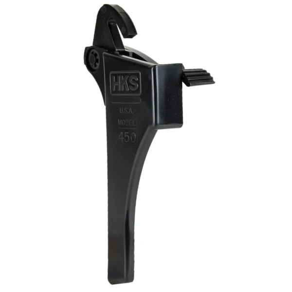 HKS Magazine SpeedLoader Single black loader, angled side view with upright handle