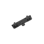 Magpul M-LOK Bipod Mount in black, angled top view with two mounting screws