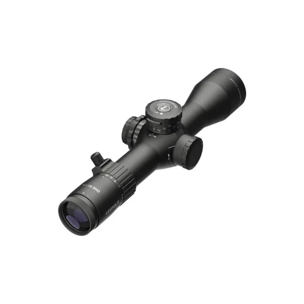 Leupold Mark 5HD Rifle Scope, black angled view with adjustment turrets