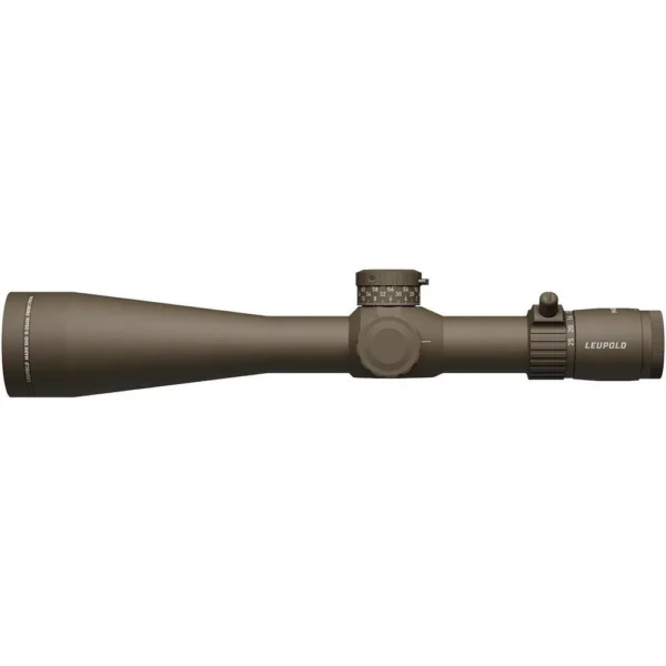 Leupold Mark 5HD Rifle Scope, dark earth right-side view with adjustment turrets