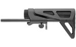 Maxim CQB Stock Gen7 BLK, black right-side view with extended rods and angular buttstock