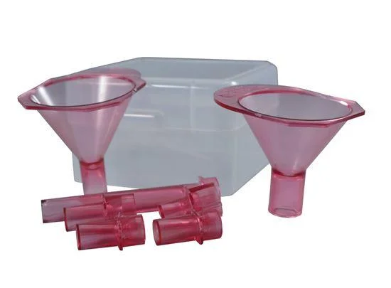 mec-funnel-kit-marksman-reloader-primary Mayville Engineering Co./Mec MEC Funnel Kit, two red funnels, tubes and translucent bin
