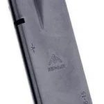 Mec-Gar SIG P228 Magazine, blued steel angled side view with black baseplate