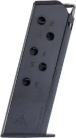 Mec-Gar Usa Inc Mec-Gar Walther PPK Handgun Magazine Standard Floorplate Blued .380 ACP 6/rd - alternate view 2