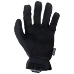 Mechanix Wear FastFit Covert XL black glove, palm view with hook-and-loop cuff