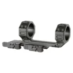 Midwest Industries MK2 QD Rifle Scope Mount, black side view with dual rings and quick-detach levers