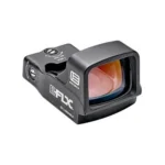 EOTech Mini Reflex Red Dot Sight, black front three-quarter view with tinted window