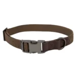 Higdon Outdoors MoMarsh Adjustable Dog Collar, chocolate brown with buckle and D-ring