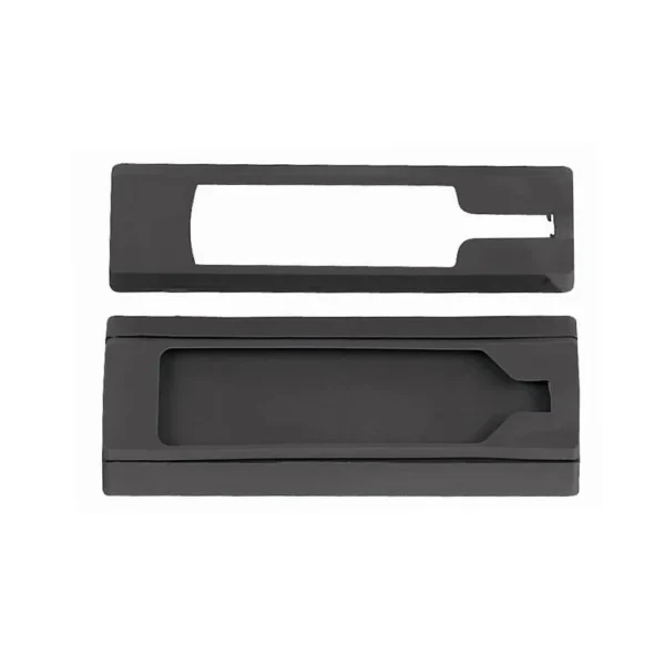 Weaver Modular Rail Cover Switch Mount, black top view showing two rectangular pieces