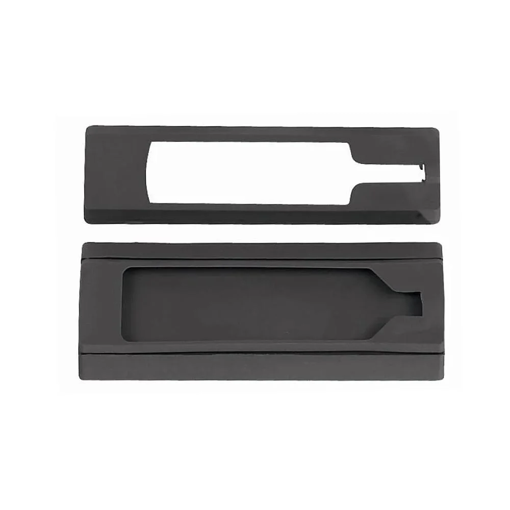 modular-rail-cover-switch-mount-black-primary-1 Weaver Modular Rail Cover Switch Mount, black top view showing two rectangular pieces