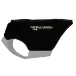 Higdon Outdoors MOmarsh Versa Vest replacement panel in black, side view with leg opening