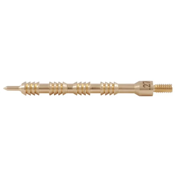 Montana X-Treme Brass Cleaning Jag, side view of gold-tone threaded jag