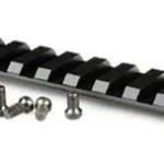 Warne 1-Piece Mountain Tech Tactical Rail, black top rail with mounting screws
