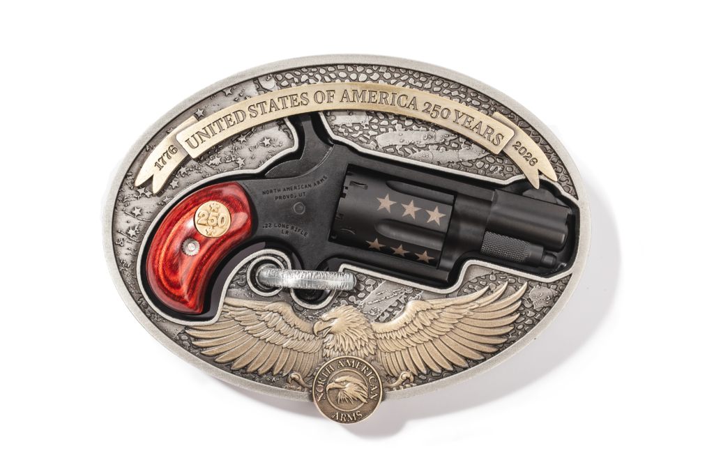 naa-22lr-bbo250-1024x683-1.png North American Arms NAA America's 250th Anniversary Belt Buckle Gun .22 LR 5rd Capacity 1-1/8'' Barrel
