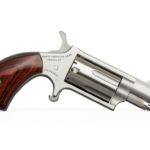 North American Arms NAA 22M Mini Revolver Handgun .22 Magnum 5rd Capacity 1.625" Barrel Stealth Grey with Rose Grip