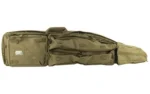 NCSTAR VISM DRAG BAG TAN, tan side view with multiple zip pockets, straps and carry handles