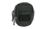 NCSTAR VISM SMALL UTL PCH BLK black oval utility pouch with front zip pocket and pull cords