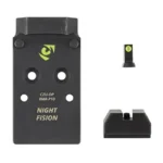 NF PLATE+NIGHT SIGHT RMR/507C CZ-P10 black mounting plate with separate front and rear sights