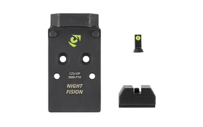 NF PLATE+NIGHT SIGHT RMR/507C CZ-P10 black mounting plate with separate front and rear sights