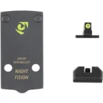 Night Fision NF PLATE+NS 507K SPGFLD HELLCAT black mounting plate with front and rear sights