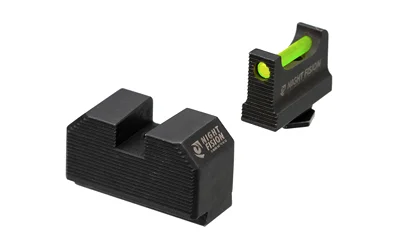 Night Fision NF FO 507C HT SGTS FOR GLK G6 FS GRN, black sights with green fiber-optic front