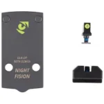 Night Fision NF PLATE+NS 507K FITS G43X/48 MOS black plate with front and rear sights