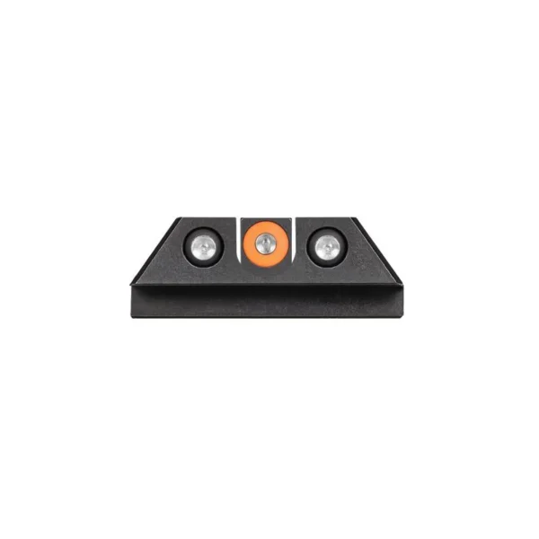 Night Fision Night Sight Set, black sight set with orange front insert and two white rear dots