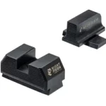 Night Fision NF BLNK 507K/EPSC HT SGTS P365, black front and rear sights, angled view