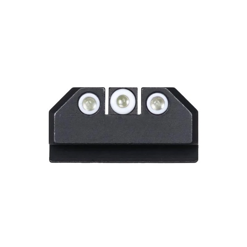 night-fision-ruger-max-9-night-sights-primary Night Fision Night Sight Set for Ruger Max 9, front view of black sight with three white dots