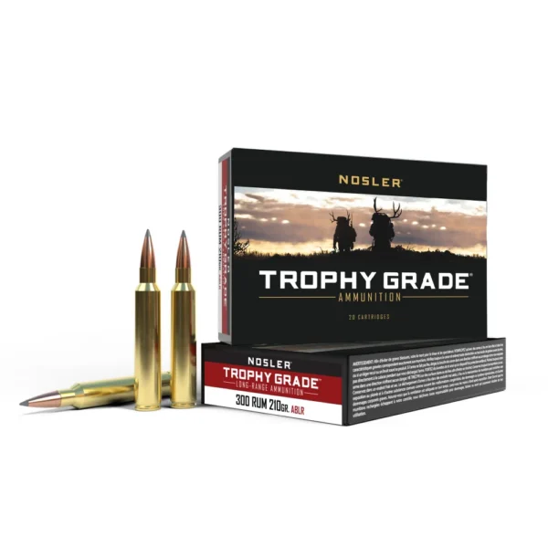 Nosler Bullets Inc. Nosler Accubond Long Range Trophy Grade Rifle Ammunition .300 Rum 210 gr PT 2920 fps 20/ct