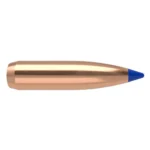 Nosler Ballistic Tip Hunting Rifle Bullets, copper side view with pointed blue tip