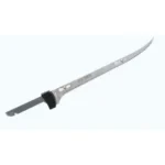 Battenfeld Knives Old Timer Electric Fillet Knife Blade Replacement, silver curved blade, side view