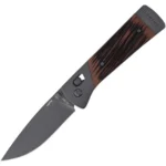 Battenfeld Knives Old Timer Frontier Pivot Lock Folding Knife 3-1/10" Drop Point Blade Wood - alternate view 2