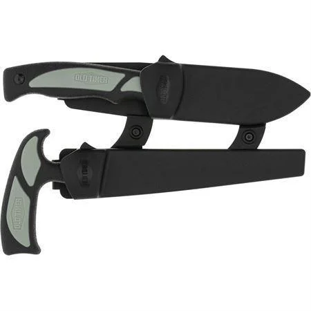 Battenfeld Knives Old Timer Hunter Combo black and grey knives with black sheaths