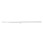 One Horse Gas Tube Rifle Length, silver side view of straight tube with bent end