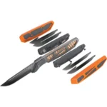 Outdoor Edge 2.5'' Razor Apx Knife 5 Removable Drop Point Blades Storage Scales - alternate view 6