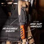 Outdoor Edge Razor HTX Replaceable Blade Fixed Knife 3" Blades Orange - alternate view 3